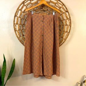 VTG Plaid Midi Skirt vintage
